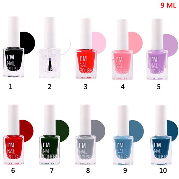 9ml solid color nail polish fast dry long effect nail art quick dry polish 10 colors
9ml solid color nail polish fast dry long effect nail art quick dry polish 10 colors