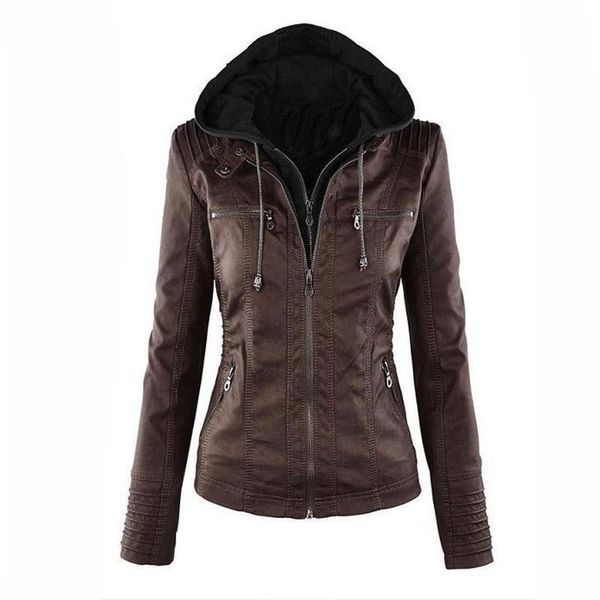 wholesale women jackets faux leather jacket long sleeve hat removable basic coats hooded windproof winter women's clothing, Black;brown
wholesale women jackets faux leather jacket long sleeve hat removable basic coats hooded windproof winter women's clothing, Black;brown