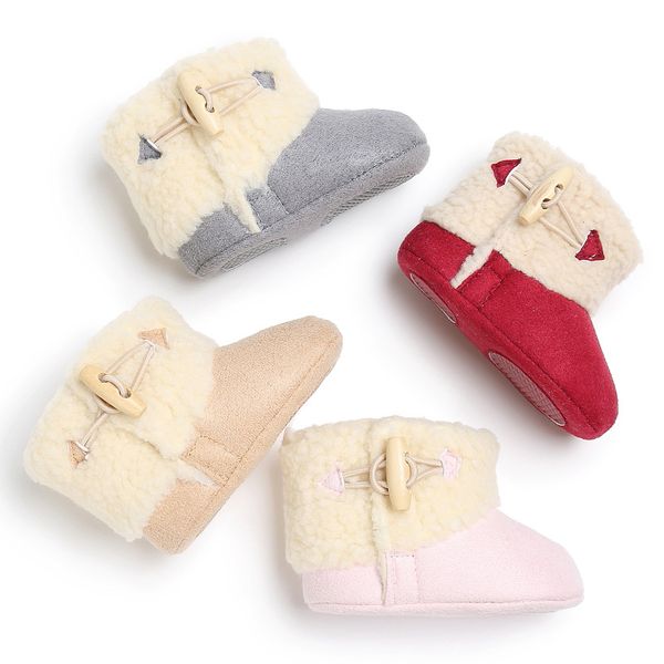 0-18m newborn infant baby girls snow boots winter warm baby shoes solid button plush ankle boots, Black;grey
0-18m newborn infant baby girls snow boots winter warm baby shoes solid button plush ankle boots, Black;grey