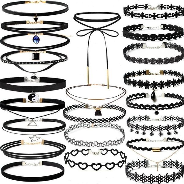 necklace 22pieces jewelry choker necklace set stretch velvet women classic gothic tattoo lace choker, Silver
necklace 22pieces jewelry choker necklace set stretch velvet women classic gothic tattoo lace choker, Silver