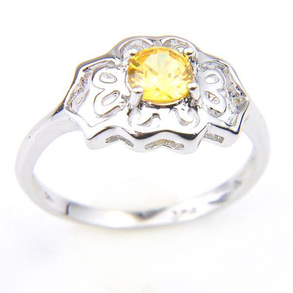 luckyshine anniversary gifts yellow citrine zircon rings 925 silver flower shape women engagement party rings jewelry, Golden;silver
luckyshine anniversary gifts yellow citrine zircon rings 925 silver flower shape women engagement party rings jewelry, Golden;silver