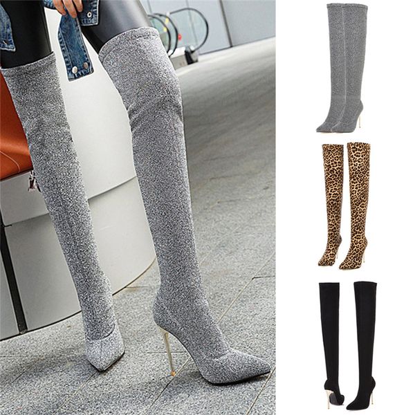 sagace heels women shoes dress over knee winter boots woman faux flock boot pointed toe thigh high boots ladies snow shoe 1026, Black
sagace heels women shoes dress over knee winter boots woman faux flock boot pointed toe thigh high boots ladies snow shoe 1026, Black