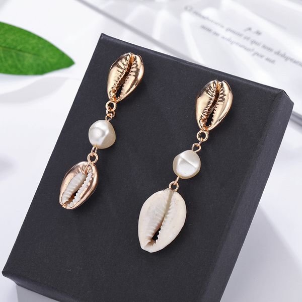 otoky earrings sea shell earrings for women gold metal shell pearl earring kolczyki jewelry 2019 women's earring brincos 19may22, Silver
otoky earrings sea shell earrings for women gold metal shell pearl earring kolczyki jewelry 2019 women's earring brincos 19may22, Silver