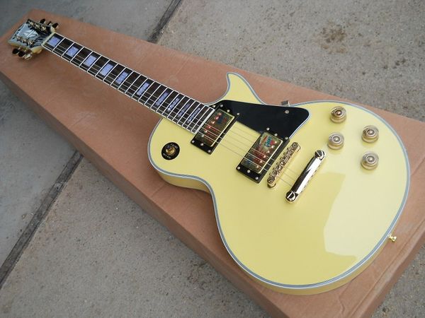 New arrival Les Custom Shop yellow electric guitar paul !! Free shipping