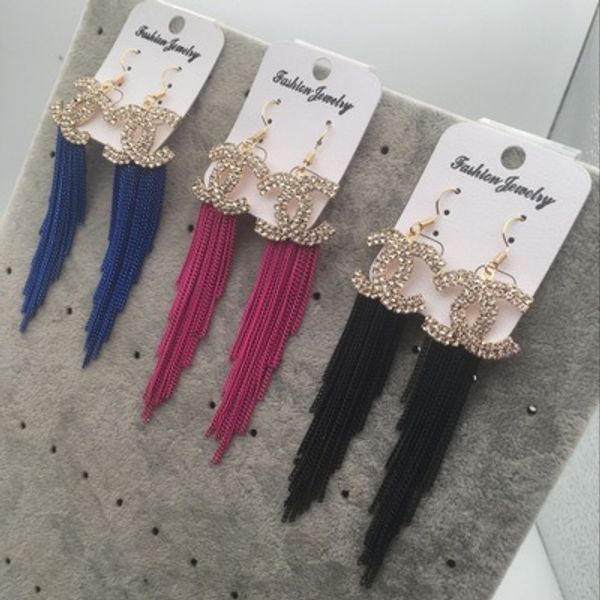 fashion tassel pendant earrings luxury designer to create ladies elegant earrings alloy ear hooks free shipping
fashion tassel pendant earrings luxury designer to create ladies elegant earrings alloy ear hooks free shipping