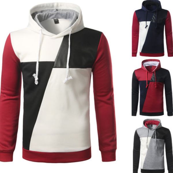 New Spring Man's Patchwork Fleece Hoodie Long Sleeve Sweatershirt Fashion Hooded 2019 Hot Sales
New Spring Man's Patchwork Fleece Hoodie Long Sleeve Sweatershirt Fashion Hooded 2019 Hot Sales