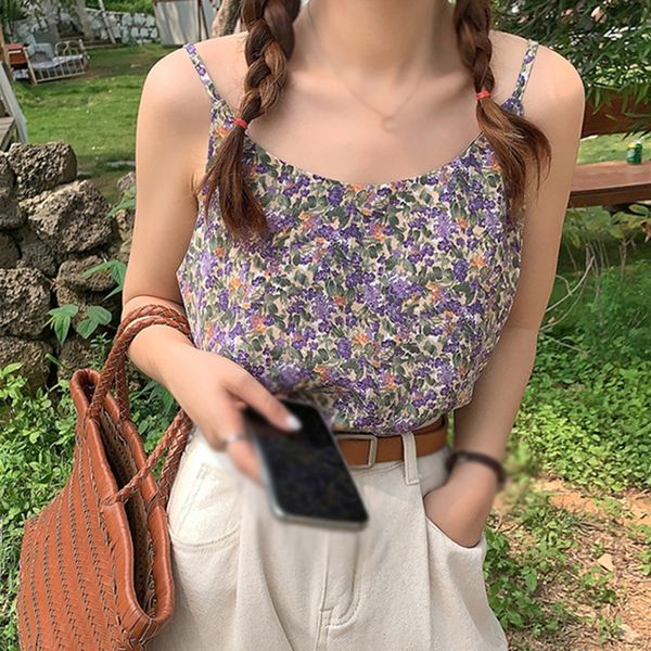 women's tanks & camis summer floral print camisole female sleeveless fashion sweet v neck sling tank for women, White
women's tanks & camis summer floral print camisole female sleeveless fashion sweet v neck sling tank for women, White