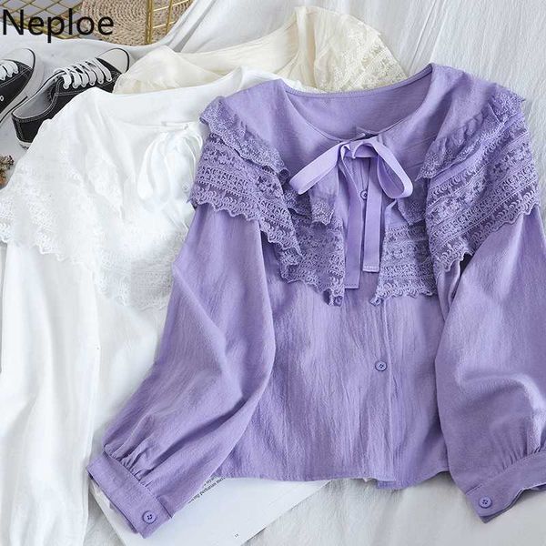 neploe lace drawstring women bloues korean fashion peter pan collar long sleeve blusa sweet single breasted shirts 49635, White
neploe lace drawstring women bloues korean fashion peter pan collar long sleeve blusa sweet single breasted shirts 49635, White