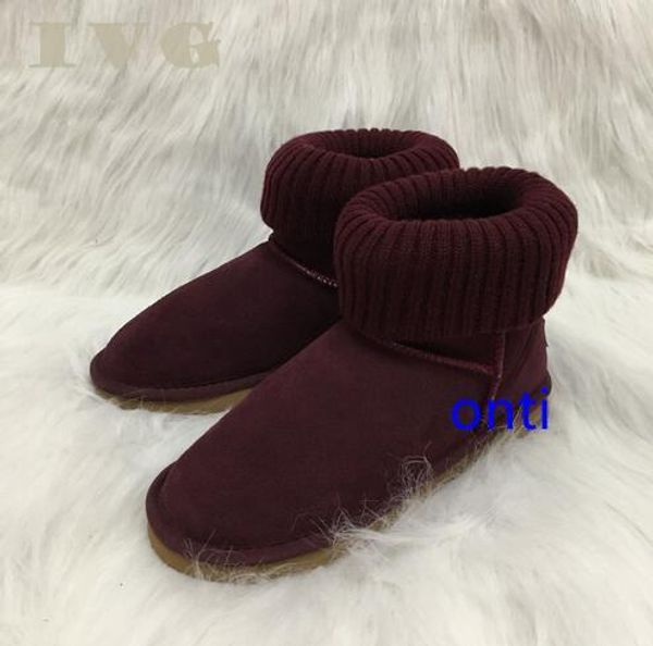 women boots australian boots women snow boots knit turned-over leather winter warm outdoor boot shoes brand ivg size us4-14, Black
women boots australian boots women snow boots knit turned-over leather winter warm outdoor boot shoes brand ivg size us4-14, Black