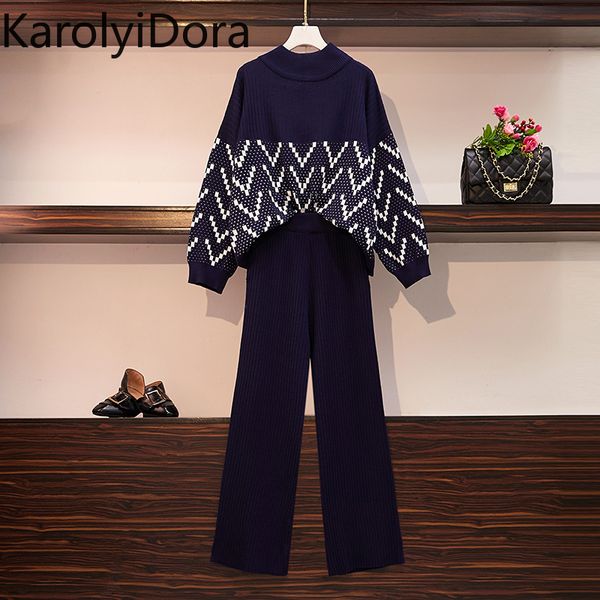 2019 large size women's autumn and winter clothing set small fragrance wind knit wide leg pants two-piece, White
2019 large size women's autumn and winter clothing set small fragrance wind knit wide leg pants two-piece, White