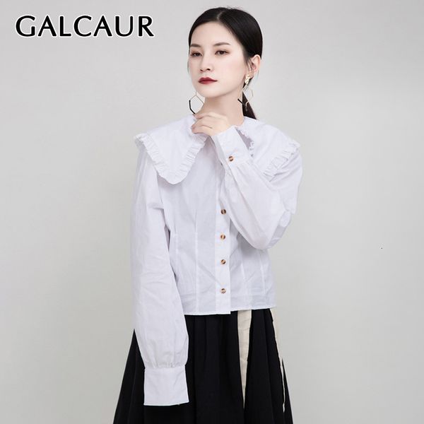 galcaur korean vintage blouses female lapel collar long sleeve large size chic style shirt women 2020 fashion clothes new, White
galcaur korean vintage blouses female lapel collar long sleeve large size chic style shirt women 2020 fashion clothes new, White