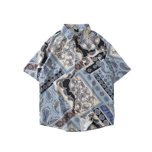 paisley bandana shirt men hip hop harajuku shirts for men camisa masculina stripe shirts with short sleeve turn collar, White;black
paisley bandana shirt men hip hop harajuku shirts for men camisa masculina stripe shirts with short sleeve turn collar, White;black