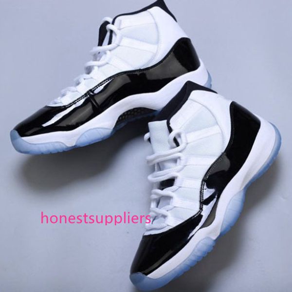 2019 new 11s concord 45 basketball shoes 378037-107 for men women 11 number 45 black white athletic sports sneakers designer shoes 5.5-13
2019 new 11s concord 45 basketball shoes 378037-107 for men women 11 number 45 black white athletic sports sneakers designer shoes 5.5-13