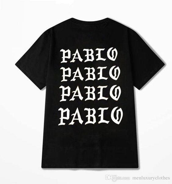 Pablo Kanye Fashion Tshirt Mens Clothes Summer Black White T-shirt Tee Plus Size 4XL Top
Pablo Kanye Fashion Tshirt Mens Clothes Summer Black White T-shirt Tee Plus Size 4XL Top