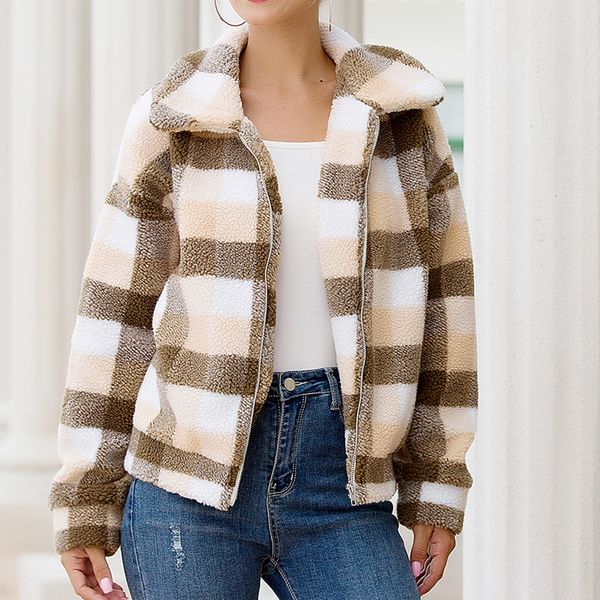 sfit women plaid long sleeve blazer sweater jacket coat zipper casual jacket warm fashion coat autumn winter wild short, Black;red
sfit women plaid long sleeve blazer sweater jacket coat zipper casual jacket warm fashion coat autumn winter wild short, Black;red