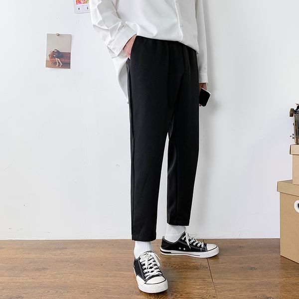 autumn japanese students black pants men's korean style casual pants loose fashion straight tube pendant feeling, White;black
autumn japanese students black pants men's korean style casual pants loose fashion straight tube pendant feeling, White;black