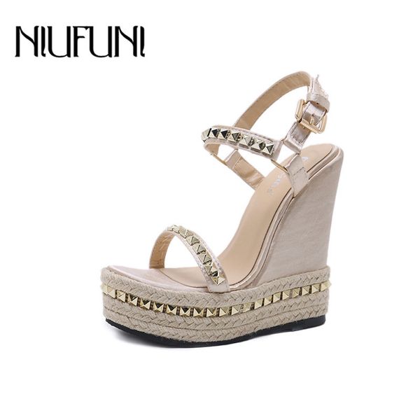 niufuni gold ladies sandals platform sandals women shoes summer high heels shoes ankle strap chaussures femme rivet wedges shoes y200623, Black
niufuni gold ladies sandals platform sandals women shoes summer high heels shoes ankle strap chaussures femme rivet wedges shoes y200623, Black