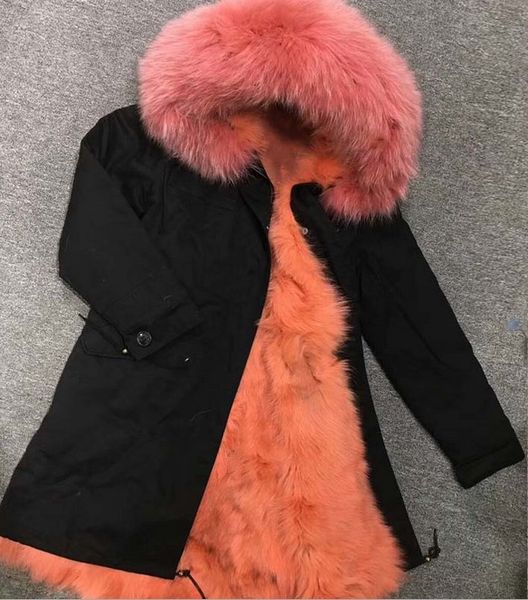 good quality pink fox fur trim mukla furs brand pink fox fur lining black long parkas women winter coats
good quality pink fox fur trim mukla furs brand pink fox fur lining black long parkas women winter coats
