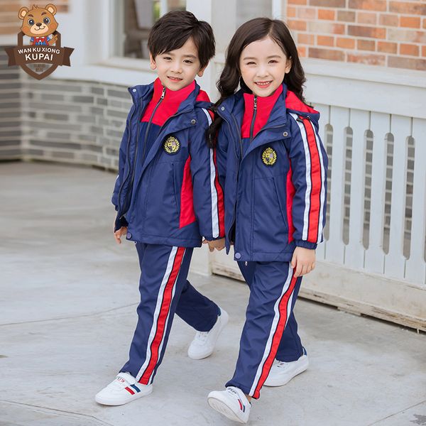 primary school student's school uniform set children business attire spring and autumn sports outdoor waterproof jacket three pi, White
primary school student's school uniform set children business attire spring and autumn sports outdoor waterproof jacket three pi, White