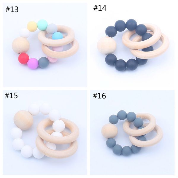 16colors children wooden bracelets baby silicone infant wooden beads teethers beads handmake teething baby toys
16colors children wooden bracelets baby silicone infant wooden beads teethers beads handmake teething baby toys