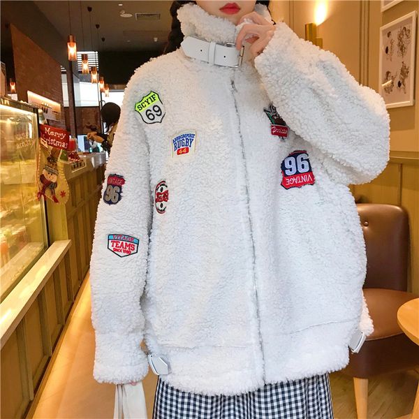 new fur coat faux fur coat women harajuku teddy wool lamb standing collar applique casual loose thick double-faced, Black
new fur coat faux fur coat women harajuku teddy wool lamb standing collar applique casual loose thick double-faced, Black