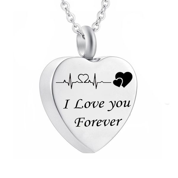 cremation jewelry urn necklace for ashes i love you forever stainless steel heart memorial pendant for women, Silver
cremation jewelry urn necklace for ashes i love you forever stainless steel heart memorial pendant for women, Silver