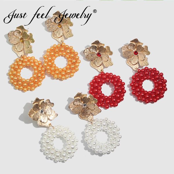 just feel 2019 trendy charm flower metal drop earrings for women statement multicolor beads wedding party dangle earring jewelry, Silver
just feel 2019 trendy charm flower metal drop earrings for women statement multicolor beads wedding party dangle earring jewelry, Silver
