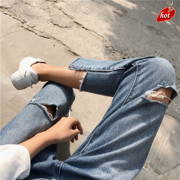 fashion slim jeans for women skinny hole stretch high waist jeans woman denim pencil pants women pants ankle length o8r2, Blue
fashion slim jeans for women skinny hole stretch high waist jeans woman denim pencil pants women pants ankle length o8r2, Blue