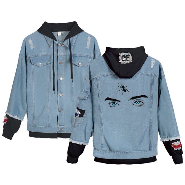 billie eilish denim jacket women boyfriend style hooded jeans jacket for women men cowboy denim coat casual outwear overcoat, Black;brown
billie eilish denim jacket women boyfriend style hooded jeans jacket for women men cowboy denim coat casual outwear overcoat, Black;brown