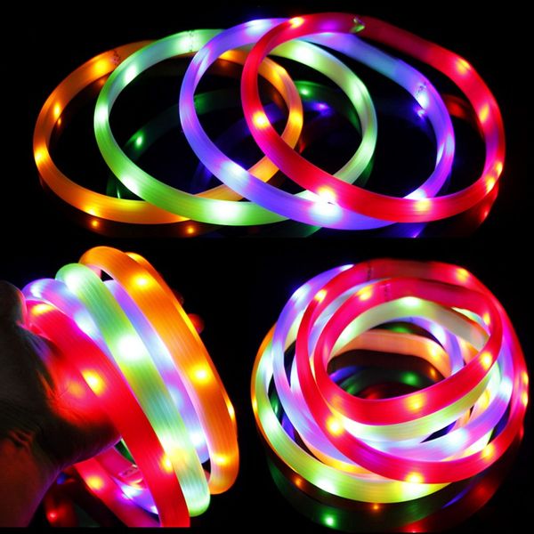 led silicone pet collar for safety night walking usb rechargeable waterproof illuminate collar adjustable light up dog collars
led silicone pet collar for safety night walking usb rechargeable waterproof illuminate collar adjustable light up dog collars