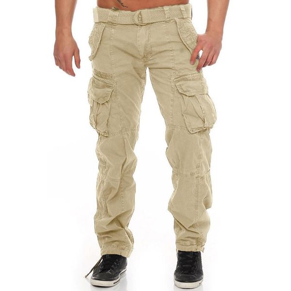 multi-pocket design outdoor work pants men's sweatpants casual elastic joggings sport solid baggy pockets trousers cargo pants, Black
multi-pocket design outdoor work pants men's sweatpants casual elastic joggings sport solid baggy pockets trousers cargo pants, Black