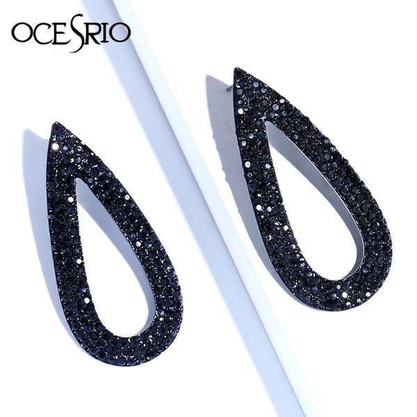ocesrio large black earrings with stones dangling earrings for women big crystal teardrop unusual wedding jewelry ers-g69, Silver
ocesrio large black earrings with stones dangling earrings for women big crystal teardrop unusual wedding jewelry ers-g69, Silver