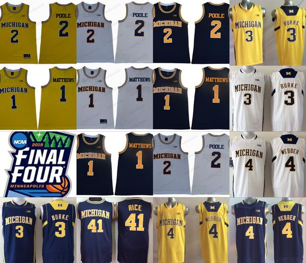 Michigan Wolverines Charles Matthews Jorda Poole Trey Burke Jalen Rose Chris Webber Glen Rice College Basketball stitched mens Jersey
Michigan Wolverines Charles Matthews Jorda Poole Trey Burke Jalen Rose Chris Webber Glen Rice College Basketball stitched mens Jersey