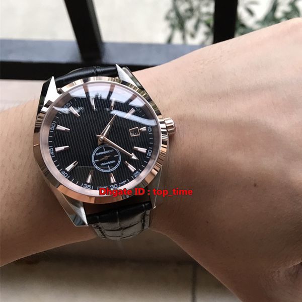 9 style vintage aqua terra 150m co-axial automatic mens watch 18k rose gold black dial leather strap gents sports watches, Slivery;brown
9 style vintage aqua terra 150m co-axial automatic mens watch 18k rose gold black dial leather strap gents sports watches, Slivery;brown