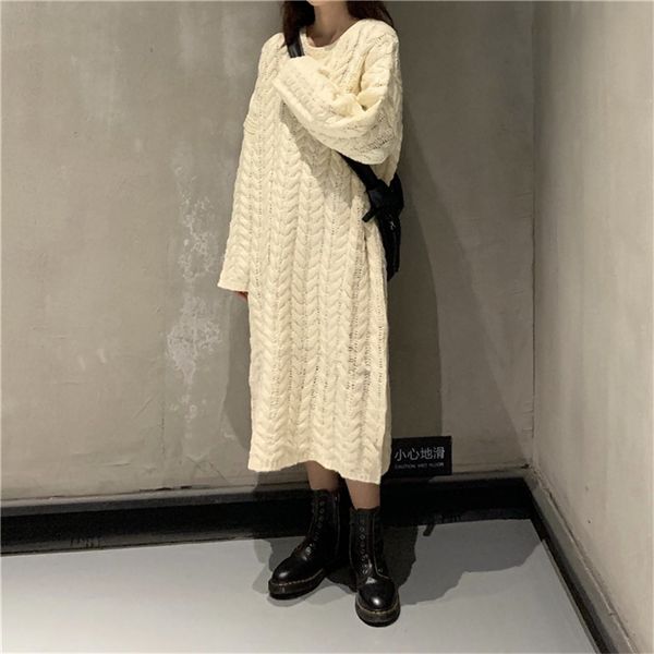 yamdi women knitted dress female woman chic casual korean loose elegant sweater dress autumn winter jumper pollover new, White;black
yamdi women knitted dress female woman chic casual korean loose elegant sweater dress autumn winter jumper pollover new, White;black