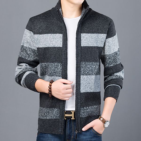 thick sweaterwear mens cardigan slim fit knitwear warm autumn winter standing collar casual clothing male fashion outerwear, Black;brown
thick sweaterwear mens cardigan slim fit knitwear warm autumn winter standing collar casual clothing male fashion outerwear, Black;brown