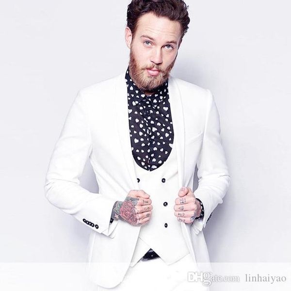 trajes de novio white mens suits with pants 2018 wedding suits for men anzug herren slim fit groom suit traje de hombre terno, White;black
trajes de novio white mens suits with pants 2018 wedding suits for men anzug herren slim fit groom suit traje de hombre terno, White;black