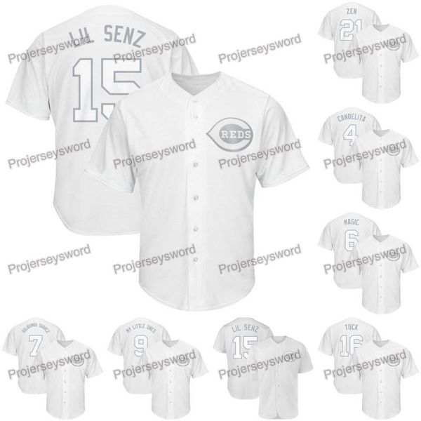 Cincinnati Nick Senzel 2019 Players Weekend Reds Jersey Joey Votto Jose Iglesias Phillip Ervin Eugenio Suarez Jose Peraza Tucker Barnhart
Cincinnati Nick Senzel 2019 Players Weekend Reds Jersey Joey Votto Jose Iglesias Phillip Ervin Eugenio Suarez Jose Peraza Tucker Barnhart