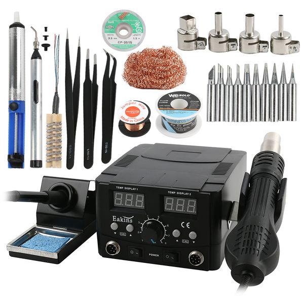 2 in 1 dual lcd digital soldering station air gun rework station electric soldering iron for phone pcb ic smd welding set
2 in 1 dual lcd digital soldering station air gun rework station electric soldering iron for phone pcb ic smd welding set