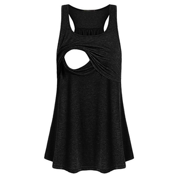 Women Maternity Loose Comfy Pull-up Nursing Tank Tops Plus Size maternity tank Breastfeeding Shirt allaitement vetement@30