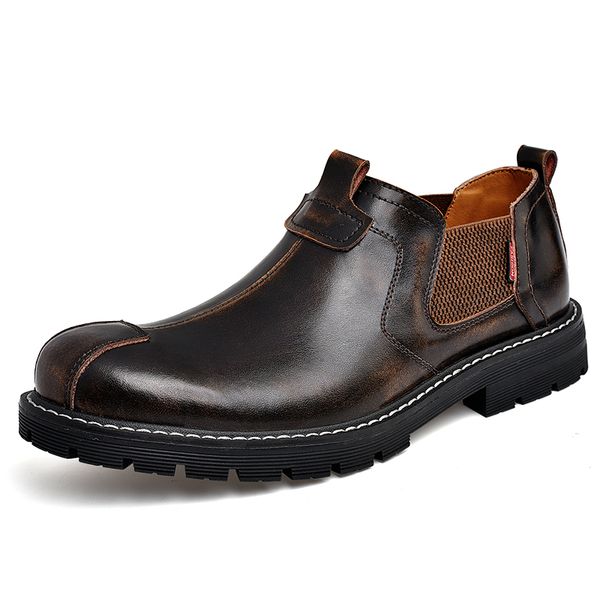 men leather oxford shoes ankel motorcyle m handmade man boots flats slipe on shoes plus size 38-44, Black
men leather oxford shoes ankel motorcyle m handmade man boots flats slipe on shoes plus size 38-44, Black