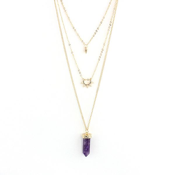 attractto purple natural stone necklaces & pendants mulilayer gold chain choker necklace women collares accessories sne160049, Silver
attractto purple natural stone necklaces & pendants mulilayer gold chain choker necklace women collares accessories sne160049, Silver
