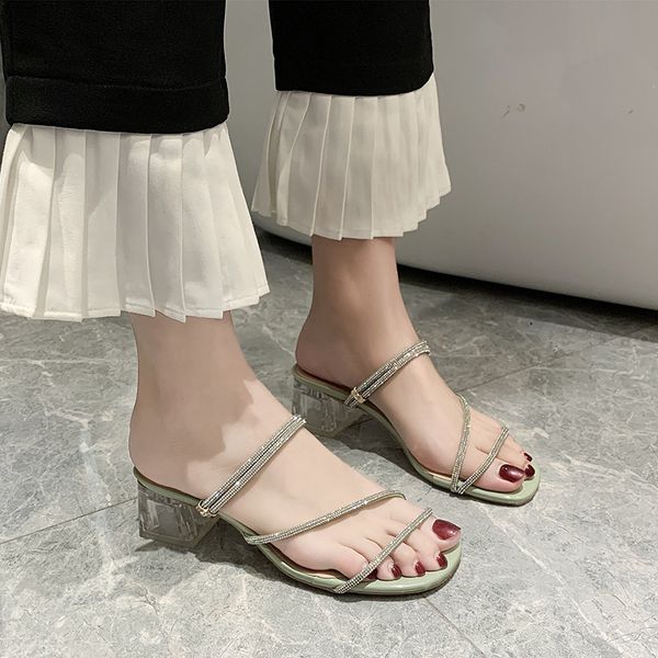 clear heels slippers women sandals summer shoes women crystal narrow band slippers ladies transparent heel sandals 2020, Black
clear heels slippers women sandals summer shoes women crystal narrow band slippers ladies transparent heel sandals 2020, Black