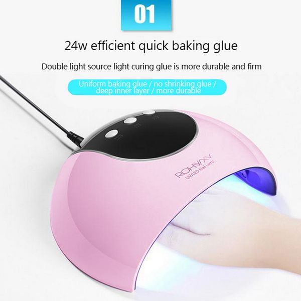 nail dryer ptherapy uv lamp machine led lamp manicure tool intelligent light 60/90/120s timer 24w led uv baking
nail dryer ptherapy uv lamp machine led lamp manicure tool intelligent light 60/90/120s timer 24w led uv baking
