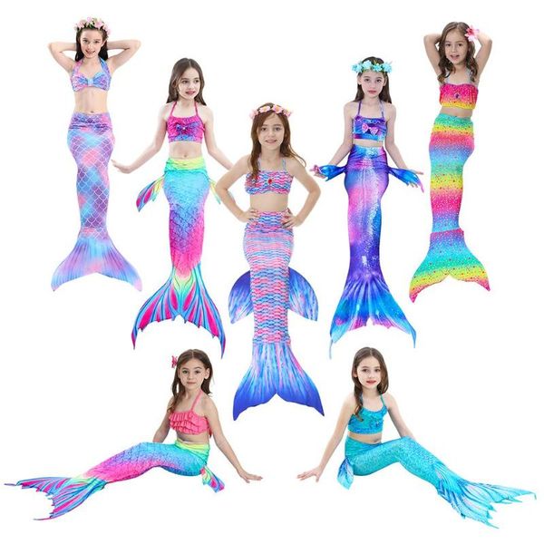3pcs/set kids girls bikini set mermaid tails with fin swimsuit bikini bathing suit dress for girls children beach cosplay
3pcs/set kids girls bikini set mermaid tails with fin swimsuit bikini bathing suit dress for girls children beach cosplay