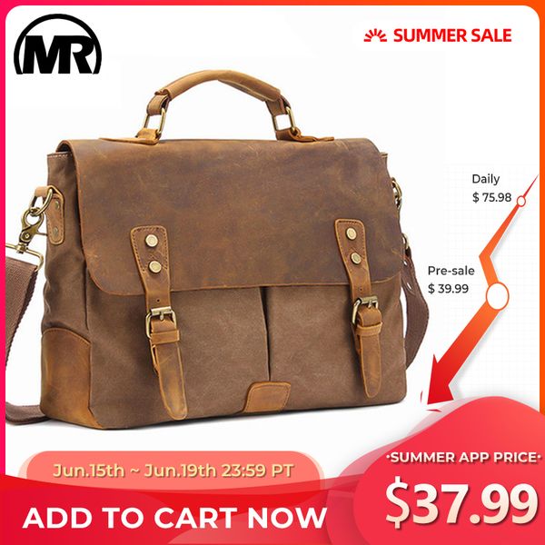 markroyal vintage crazy horse leather canvas messenger bags lapbriefcase crossbody satchel bag dropshipping
markroyal vintage crazy horse leather canvas messenger bags lapbriefcase crossbody satchel bag dropshipping