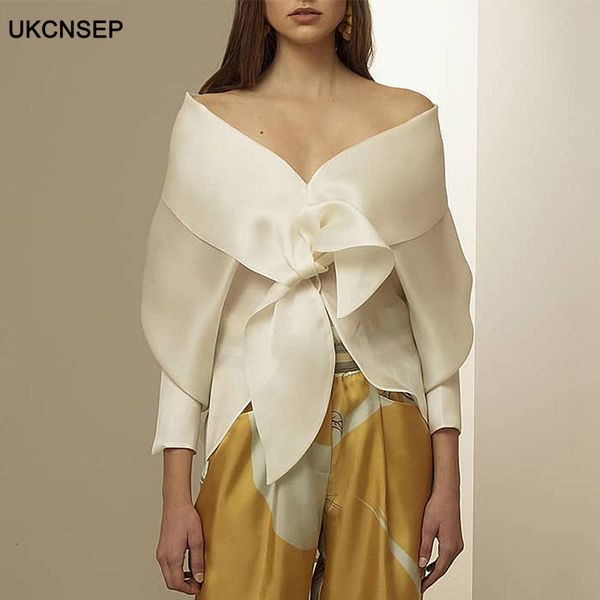 fashion new 2020 bowknot shirt for women slash neck three quarter sleeve irregular hem blouse female, White
fashion new 2020 bowknot shirt for women slash neck three quarter sleeve irregular hem blouse female, White