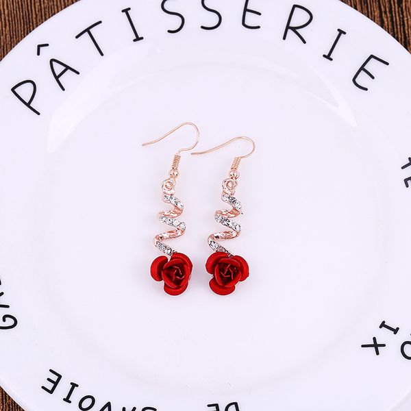 rose earrings feminine tidal exquisite sister gift everyday geometric ochre inlaid simple personality earrings, Golden;silver
rose earrings feminine tidal exquisite sister gift everyday geometric ochre inlaid simple personality earrings, Golden;silver