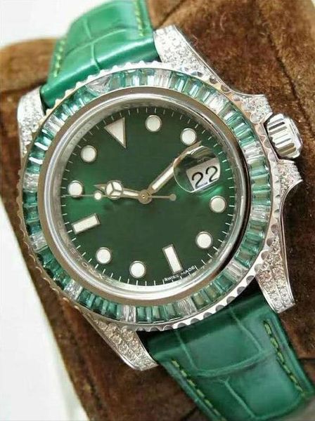 new arrival fashion mens watch green leather strap with diamond mens watches automatic movement mechanical watches leather strap wristwatch, Slivery;brown
new arrival fashion mens watch green leather strap with diamond mens watches automatic movement mechanical watches leather strap wristwatch, Slivery;brown
