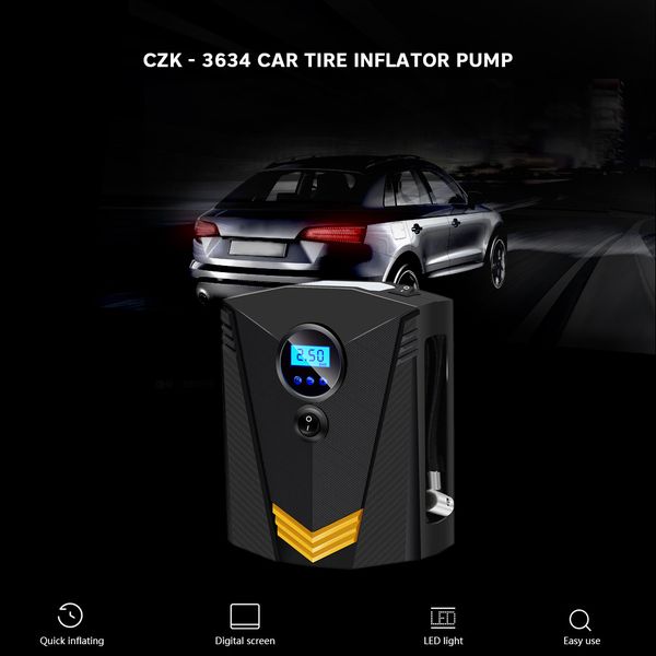 zeepin 12v car tire pump air inflatable smart digital display led light 150 psi car air compressor for motorcycles bicycles
zeepin 12v car tire pump air inflatable smart digital display led light 150 psi car air compressor for motorcycles bicycles